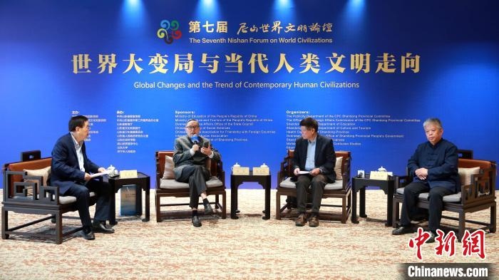 9月27日，第七屆尼山世界文明論壇首場高端對話舉行?！×籂?攝