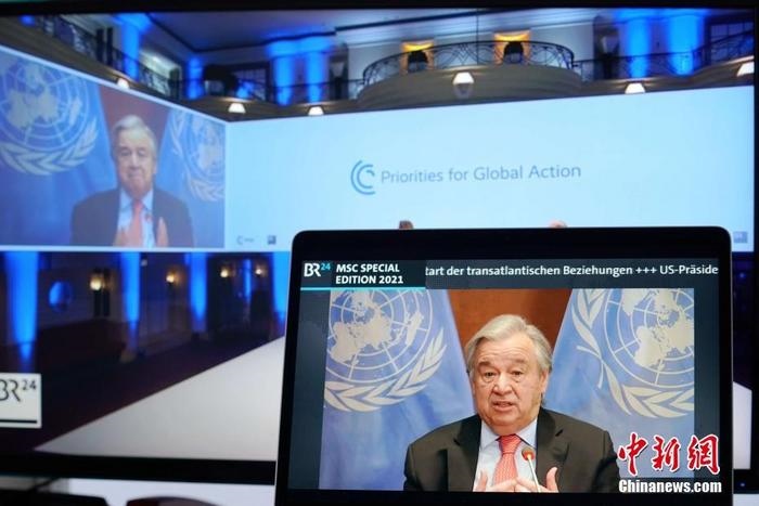 資料圖：聯(lián)合國(guó)秘書長(zhǎng)古特雷斯。
<a target='_blank' href='http://www.chinanews.com/'>中新社</a>記者 彭大偉 攝