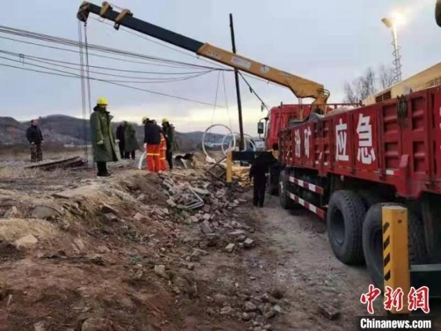 救援現(xiàn)場(chǎng)。 現(xiàn)場(chǎng)工作人員 供圖