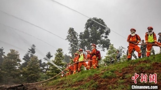 演練現(xiàn)場。瀘州消防供圖
