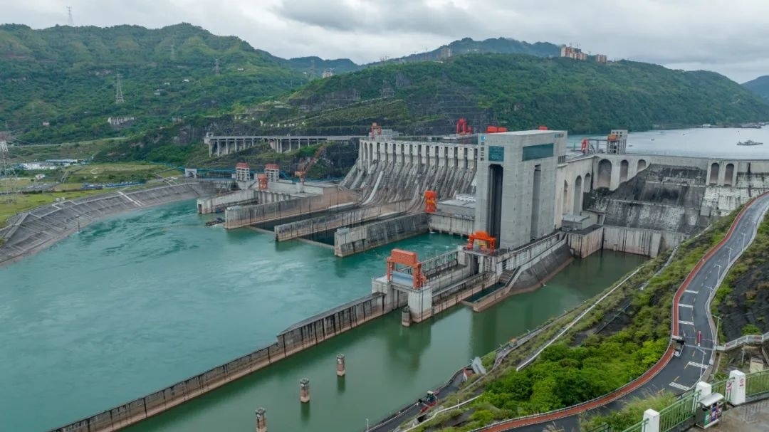 航拍向家壩升船機(jī)。受訪者供圖