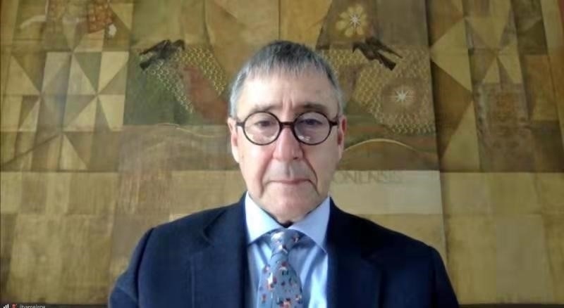 里斯本大學(xué)孔子學(xué)院葡方院長(zhǎng)若昂·巴雷羅。中國(guó)駐葡萄牙大使館供圖