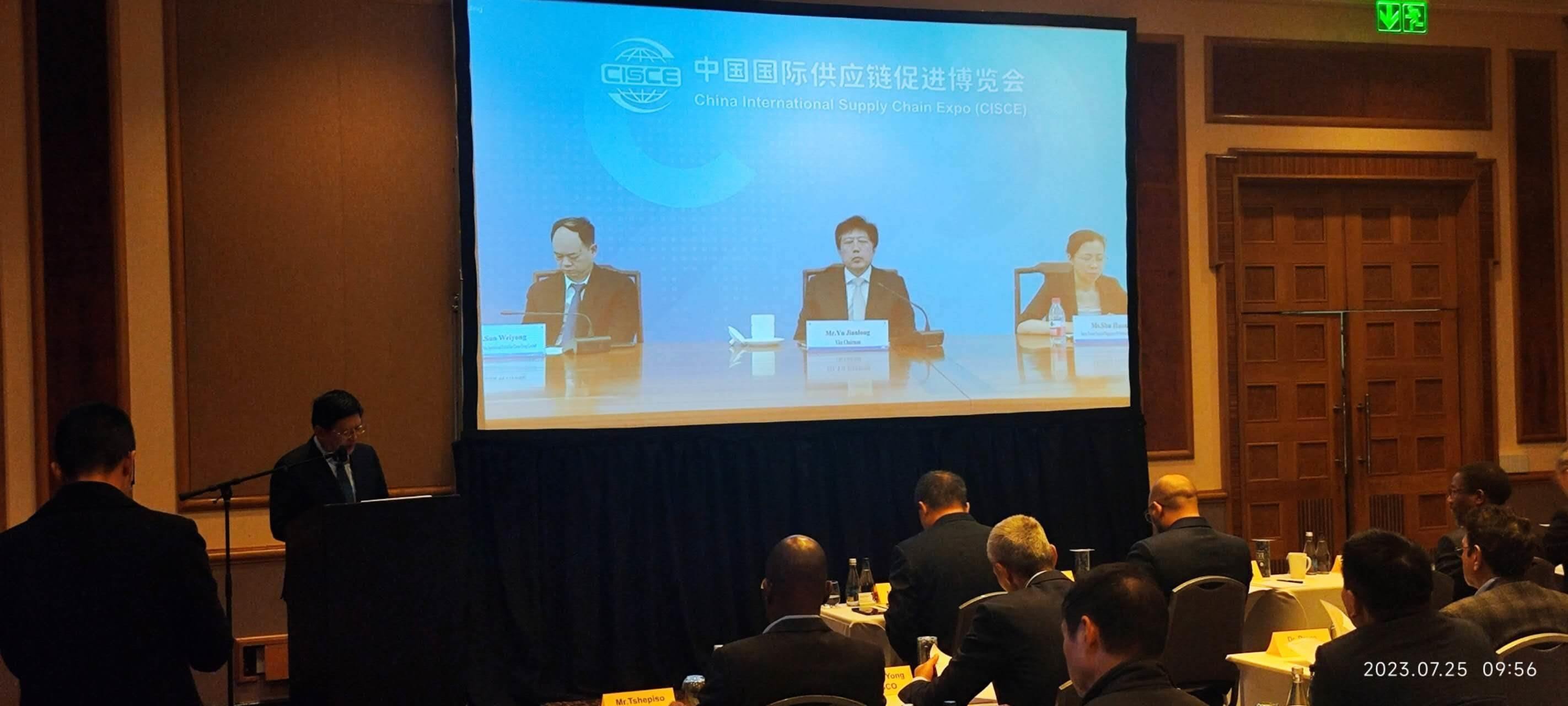 唐中東總領(lǐng)事致辭。圖片來源：貿(mào)促會