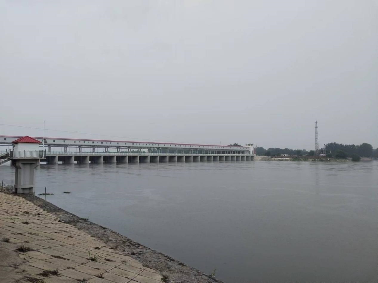 獨(dú)流減河進(jìn)洪閘。受訪者供圖