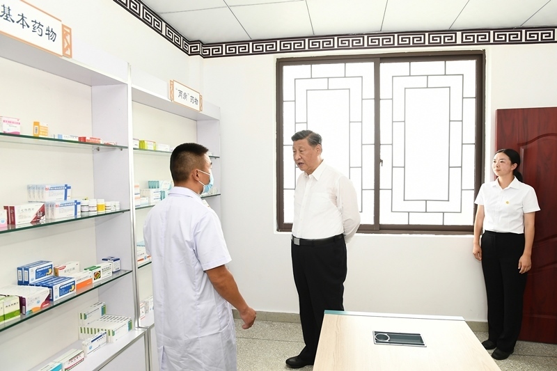 2022年6月8日，習(xí)近平總書記在四川眉山東坡區(qū)太和鎮(zhèn)永豐村考察。