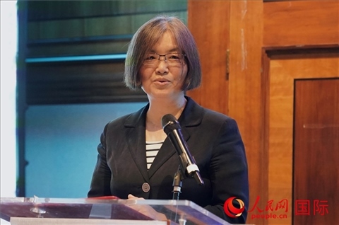 薛伶致辭。人民網(wǎng) 郭錦標(biāo)攝