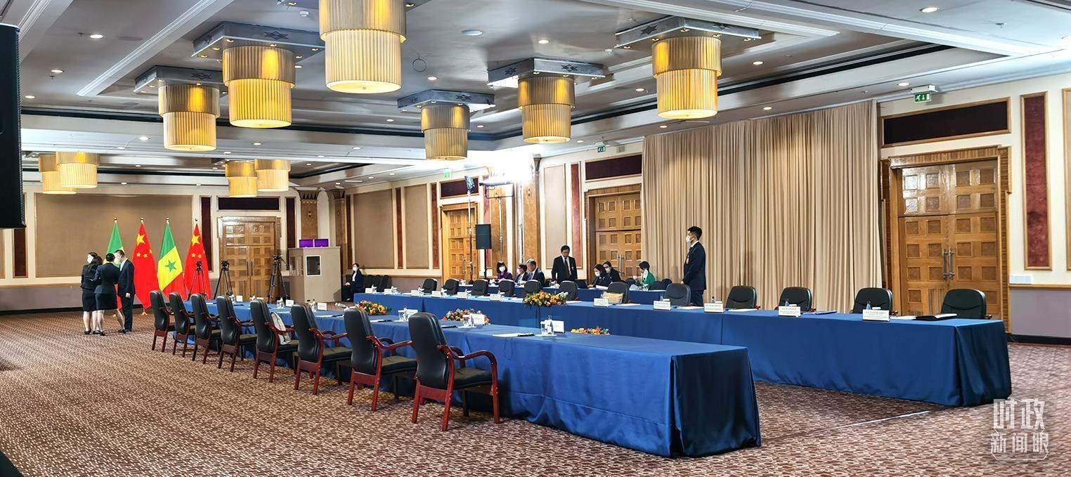 △23日下午，4場(chǎng)會(huì)見在這里舉行。（總臺(tái)央視記者郭鴻拍攝）