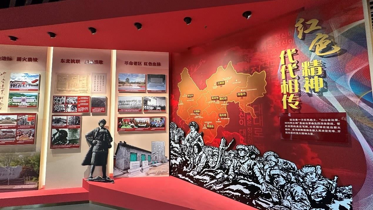 《千秋正氣-朝鮮族革命斗爭史陳列》展廳。人民網(wǎng)記者 金洪花攝