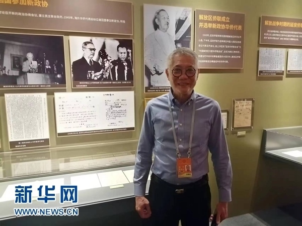 印尼廣東社團(tuán)聯(lián)合總會(huì)總主席張錦泉。新華網(wǎng)記者 侯強(qiáng) 攝