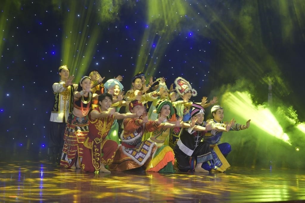 5月27日，演員在柬埔寨金邊真臘歌劇院演出。