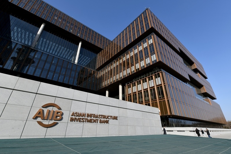 這是位于北京朝陽區(qū)的亞洲基礎(chǔ)設(shè)施投資銀行總部大樓。