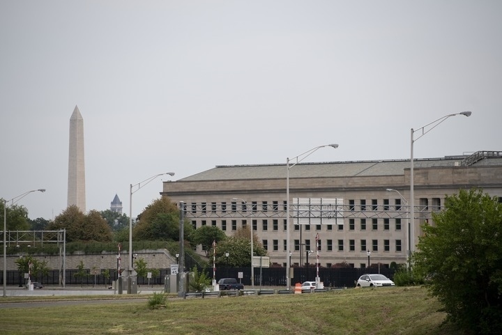 這是2021年8月3日在美國弗吉尼亞州阿靈頓拍攝的美國國防部所在地五角大樓。新華社記者劉杰攝