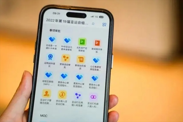 亞運釘工作界面。 受訪者供圖