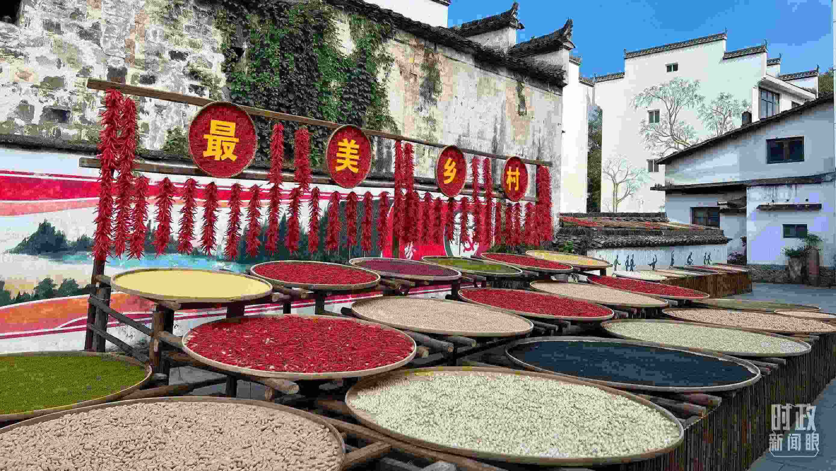 △婺源縣秋口鎮(zhèn)王村石門自然村。（總臺(tái)央視記者程鋮拍攝）