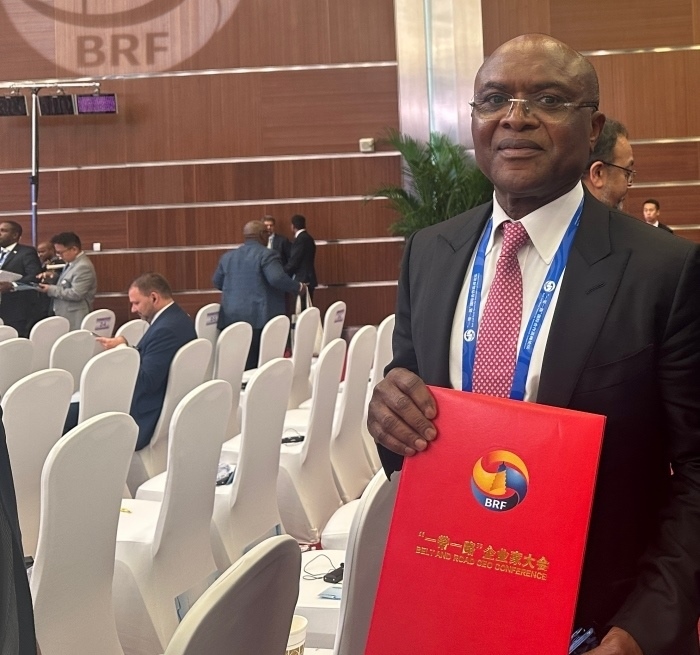 “一帶一路”企業(yè)家大會的外方代表。人民網(wǎng)記者 申佳平攝