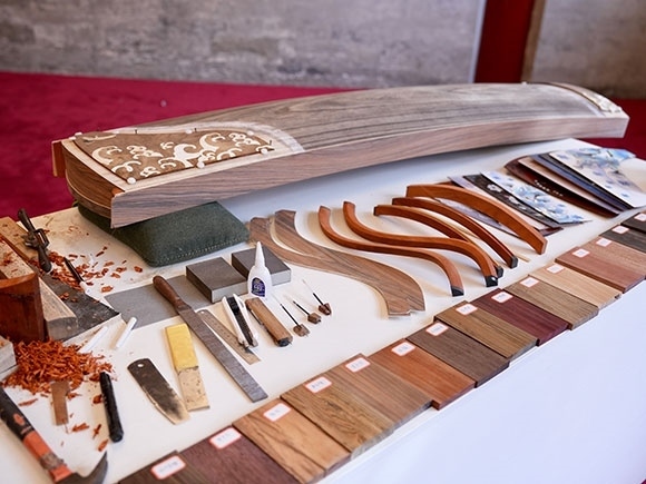 蘭考古箏制作展示。中央音樂(lè)學(xué)院供圖