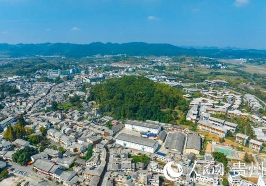 航拍舊州古鎮(zhèn)。人民網(wǎng) 陽(yáng)茜攝