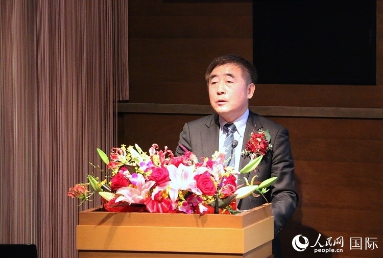 科盟會長楊克儉發(fā)表致辭。人民網 許可攝