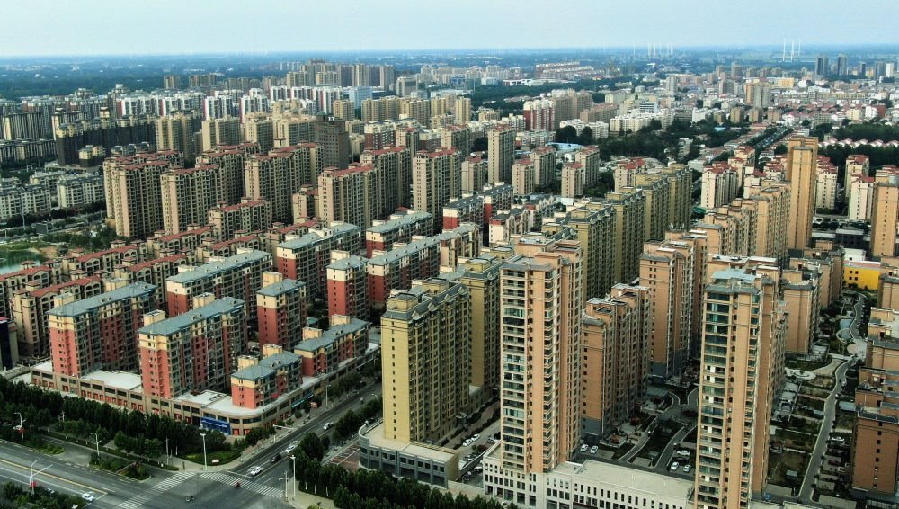 這是2021年6月23日拍攝的蘭考縣縣城（無人機照片）。新華社記者 李安 攝