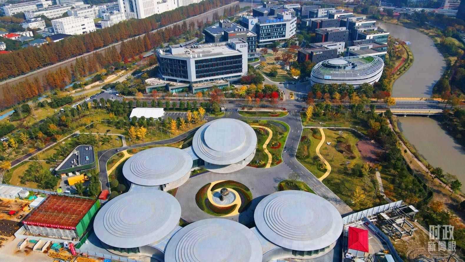 △張江科學(xué)城未來公園。（總臺(tái)央視記者范凱拍攝）