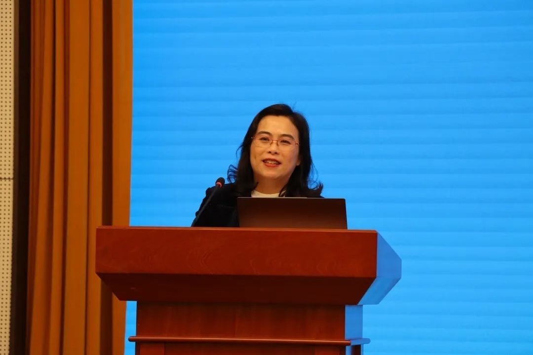 浙江師范大學(xué)副校長張建珍致辭。主辦方供圖