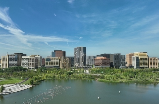 雄安新區(qū)容東片區(qū)。人民網(wǎng)記者 李兆民攝