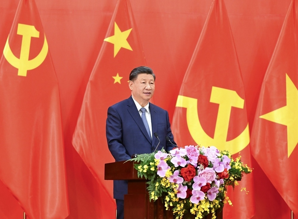 習(xí)近平總書記發(fā)表題為《賡續(xù)傳統(tǒng)友誼，開創(chuàng)中越命運(yùn)共同體建設(shè)新征程》的重要講話。