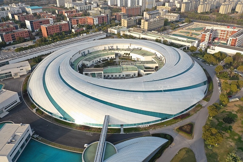 2019年3月12日，航拍上海光源項目。