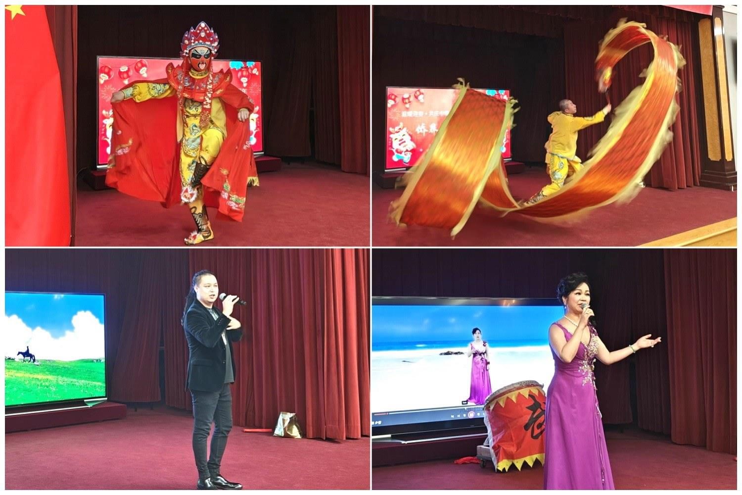 當(dāng)?shù)貎S界知名演員獻(xiàn)上精彩演出。主辦方供圖