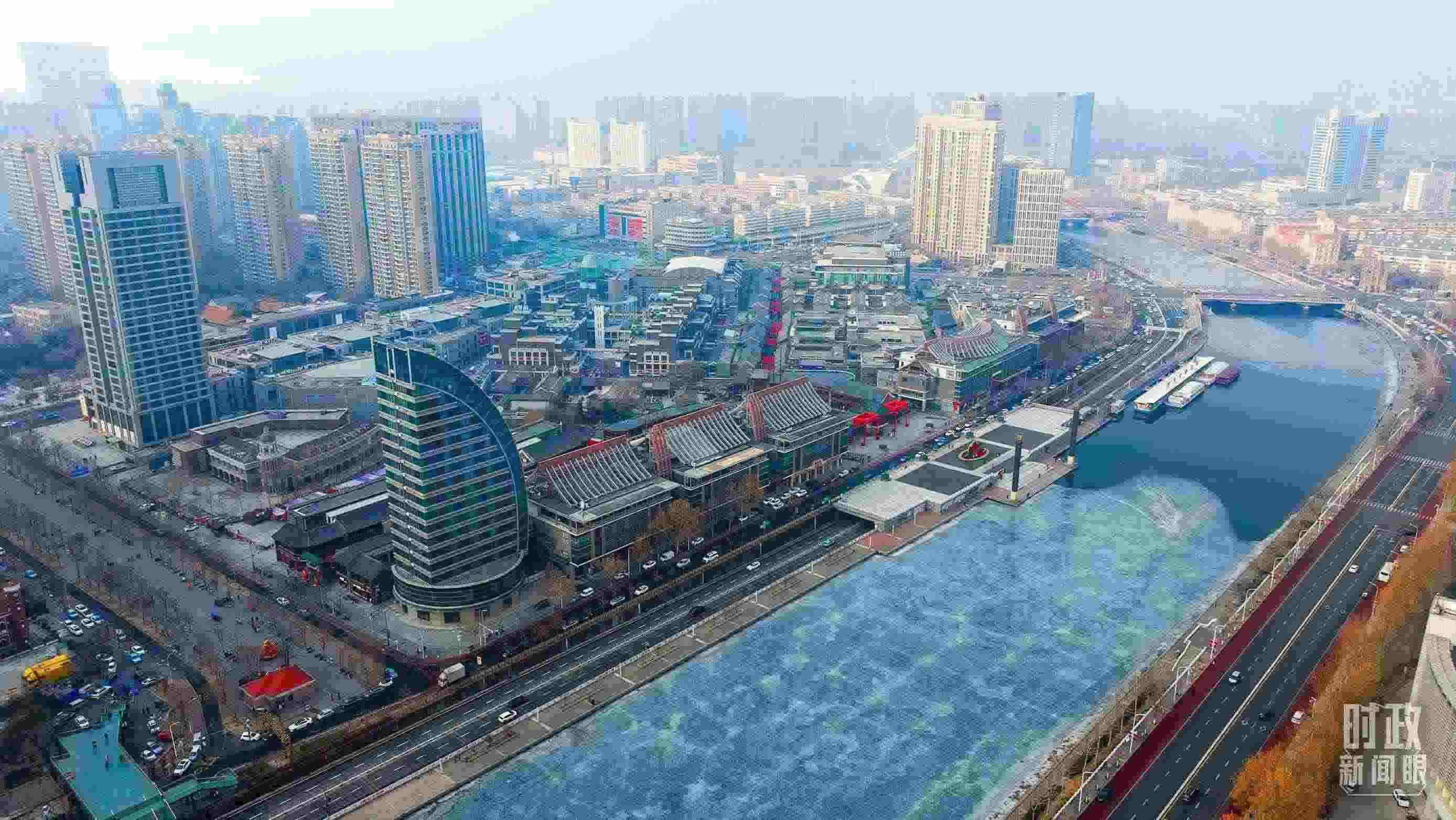 △天津航拍。（總臺記者劉功河拍攝）