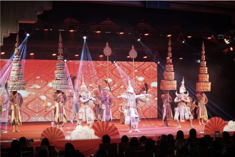 圖為2024“歡樂春節(jié)”中泰互致新春賀辭活動(dòng)現(xiàn)場。 中國駐泰國大使館文化處供圖