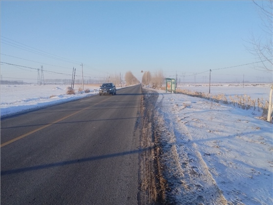 連接德惠市與太興村的德前公路寬闊通暢。德惠市委宣傳部供圖