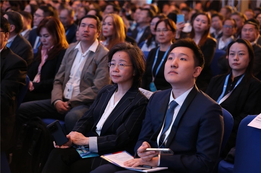 沈敏娟大使出席論壇。蒙政府官網(wǎng)供圖