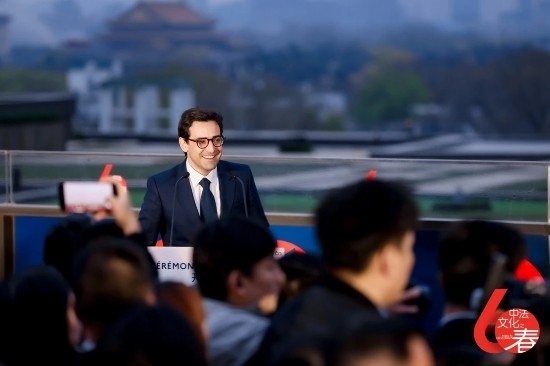 4月1日，法國外長塞茹爾內(nèi)出席第18屆“中法文化之春”藝術(shù)節(jié)開幕式。圖片來源：法國駐華大使館