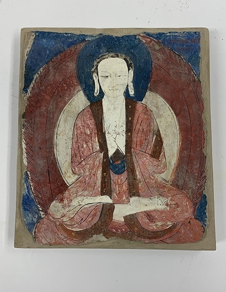 佛像壁畫殘片（暫定名）。國家文物局供圖