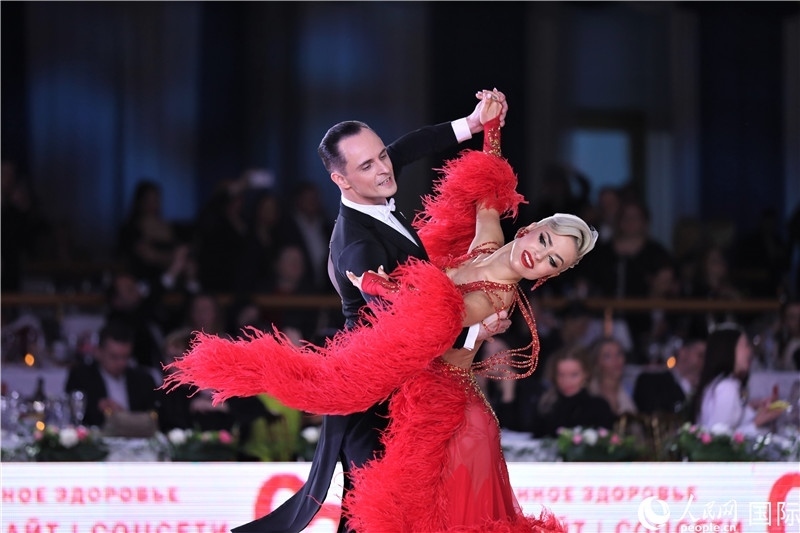 第五屆“克里姆林宮杯”國(guó)標(biāo)舞錦標(biāo)賽現(xiàn)場(chǎng)。于子恒攝
