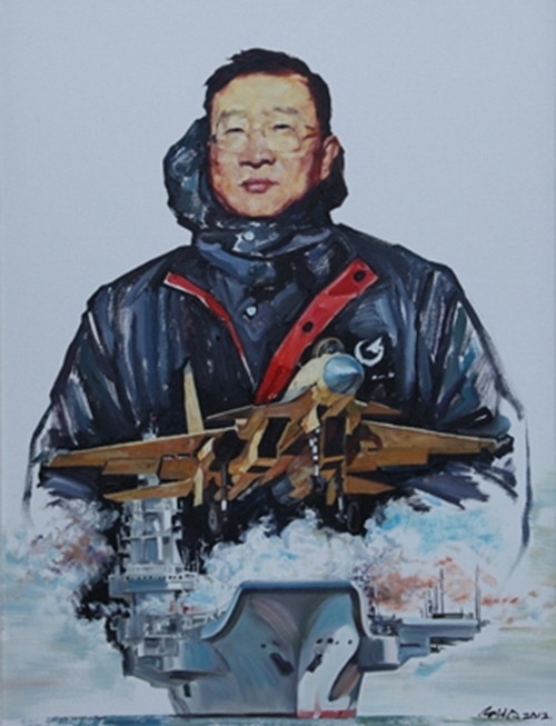 《羅陽(yáng)》油畫(huà)。校方供圖