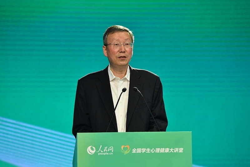 教育部黨組成員、副部長、總督學王嘉毅致辭。人民網(wǎng)記者 于凱攝