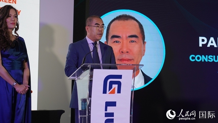 中國(guó)駐約翰內(nèi)斯堡總領(lǐng)事潘慶江發(fā)言致辭。人民網(wǎng) 張茜攝