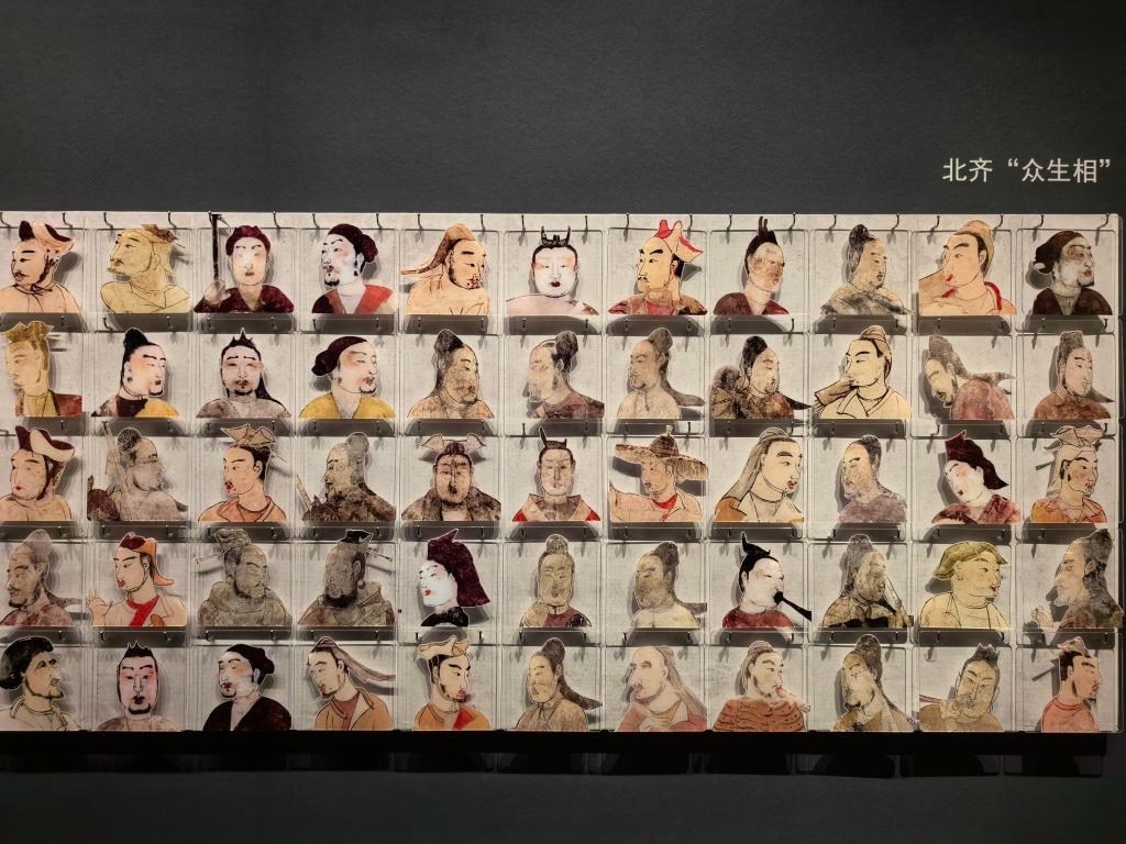 太原北齊壁畫博物館從山西北朝壁畫中提取人物元素展現(xiàn)當(dāng)時民族融合、文化交流。太原北齊壁畫博物館供圖