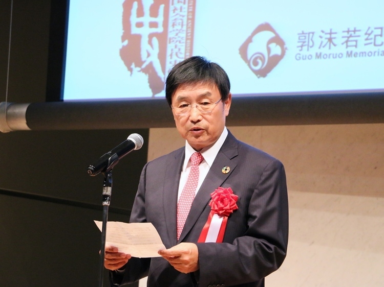 日中友好會館中國代表理事黃星原致辭。人民網(wǎng) 許可攝