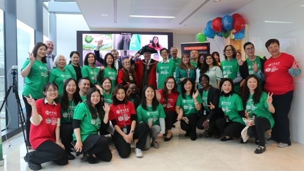 中國銀行倫敦分行參與倫敦金融城慈善日活動。資料圖片