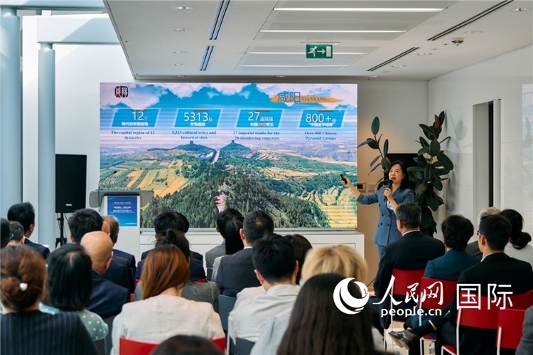 咸陽市招商局局長王苗致辭。