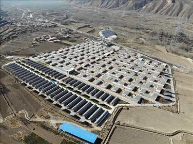 這是2020年11月6日拍攝的班彥新村全貌（無人機照片）。新華社記者 戴天放 攝