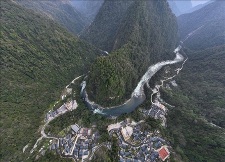 2023年3月10日，云南獨龍江航拍