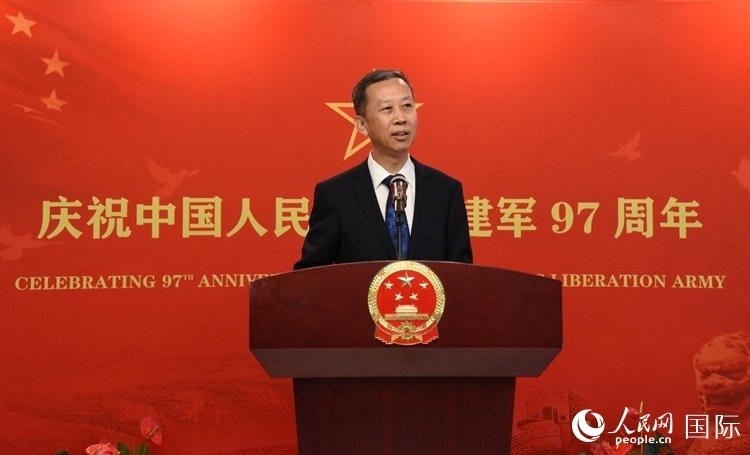 中國駐瑞典大使崔愛民致辭。人民網記者 殷淼攝