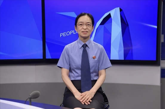 最高人民檢察院行政檢察廳二級(jí)高級(jí)檢察官?gòu)埩⑿?。人民網(wǎng)記者 王曉嘯攝