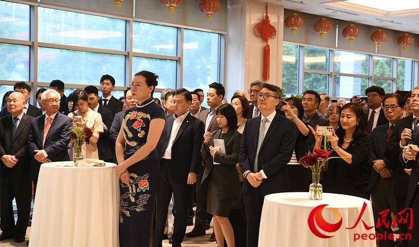 招待會(huì)現(xiàn)場(chǎng)。人民網(wǎng) 李帆攝