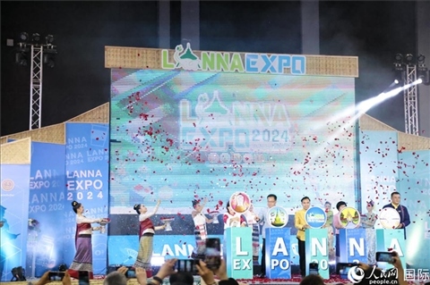 7月9日，2024年蘭納博覽會(huì)開(kāi)幕式在清邁國(guó)際會(huì)展中心舉行。人民網(wǎng)記者楊一攝