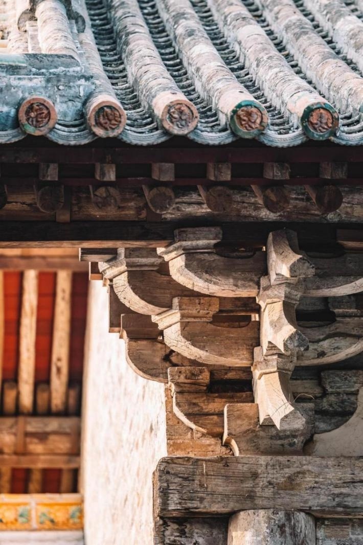 高平市古建資圣寺斗拱結(jié)構(gòu)。王劍攝